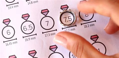 Как измерить диаметр кольца