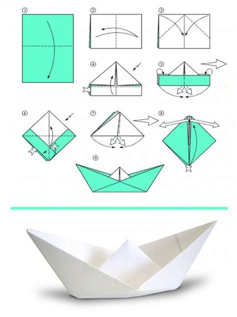 Как сделать кораблик из бумаги пошаговая инструкция