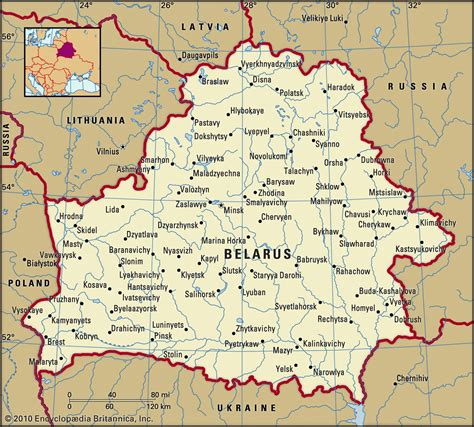 Карта белоруссия