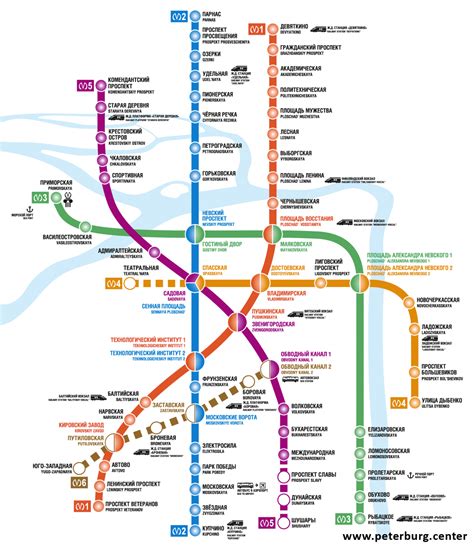 Карта питер метро