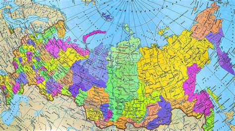 Карта россии по регионам
