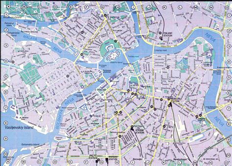 Карта санкт петербурга с улицами