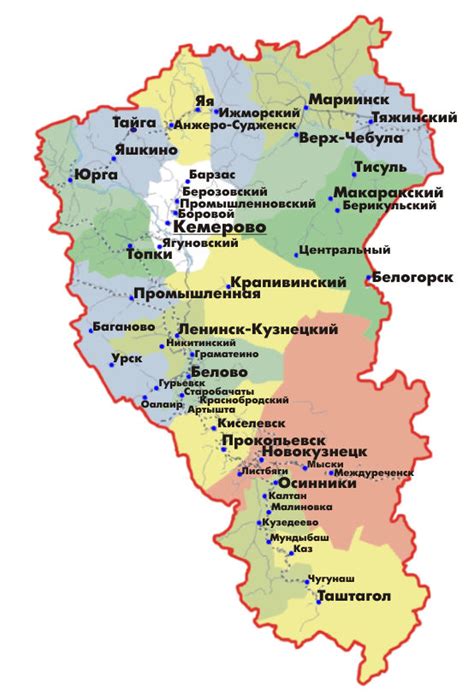 Киселевск кемеровская область на карте