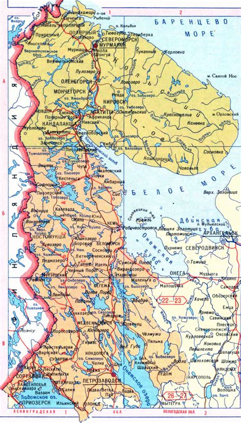Мурманск на карте