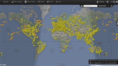 Самолеты карта онлайн