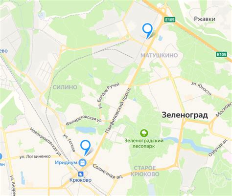 Яндекс карты зеленоград