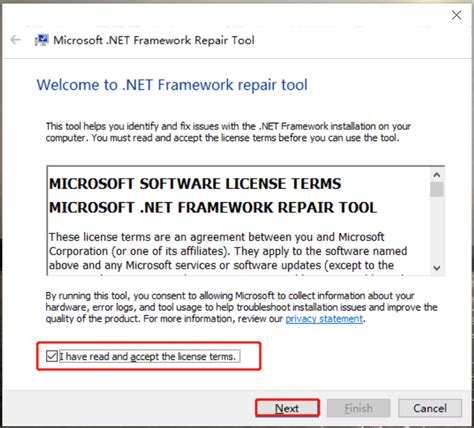 Net framework repair tool
