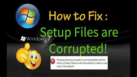 The setup files are corrupted please obtain a new copy of the program что делать