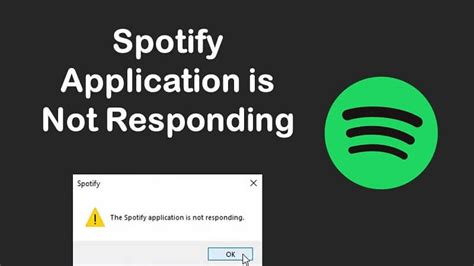 The spotify application is not responding